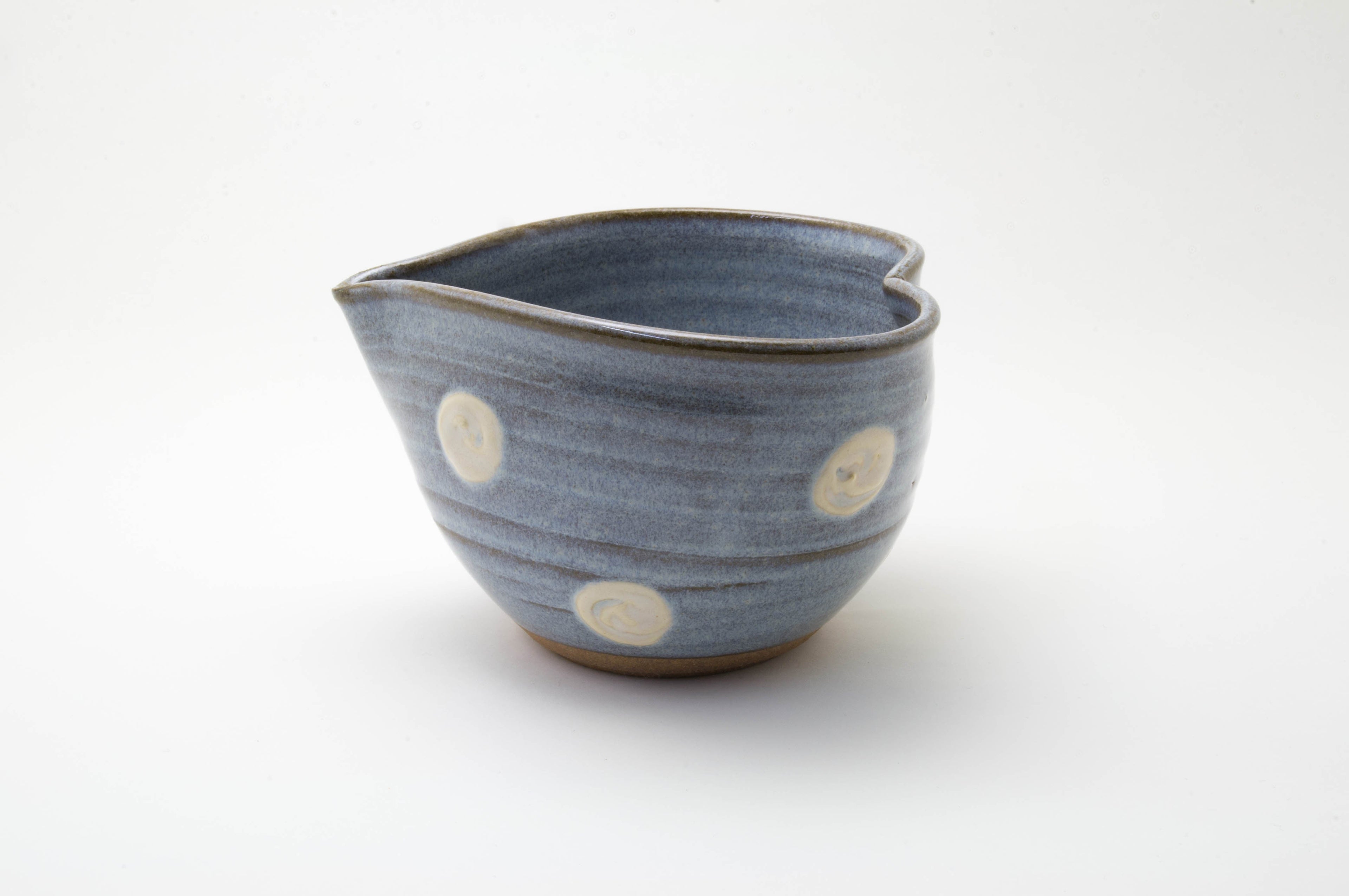 Earthenware Spout Bowl Shaped a Heart by Shoyo-gama