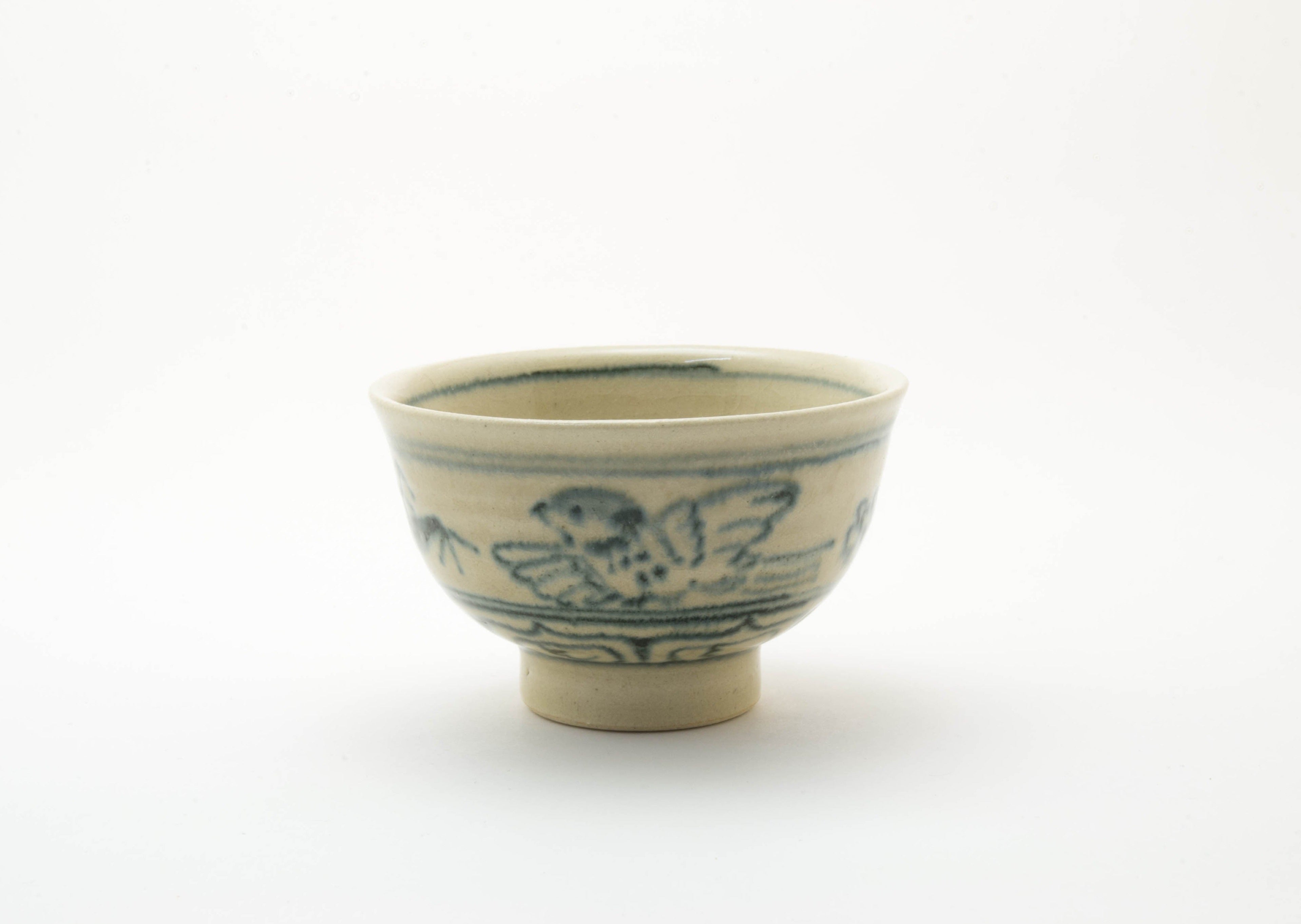 Blue Sake Cup in AnnanStyle Yuki Ando Porcelain
