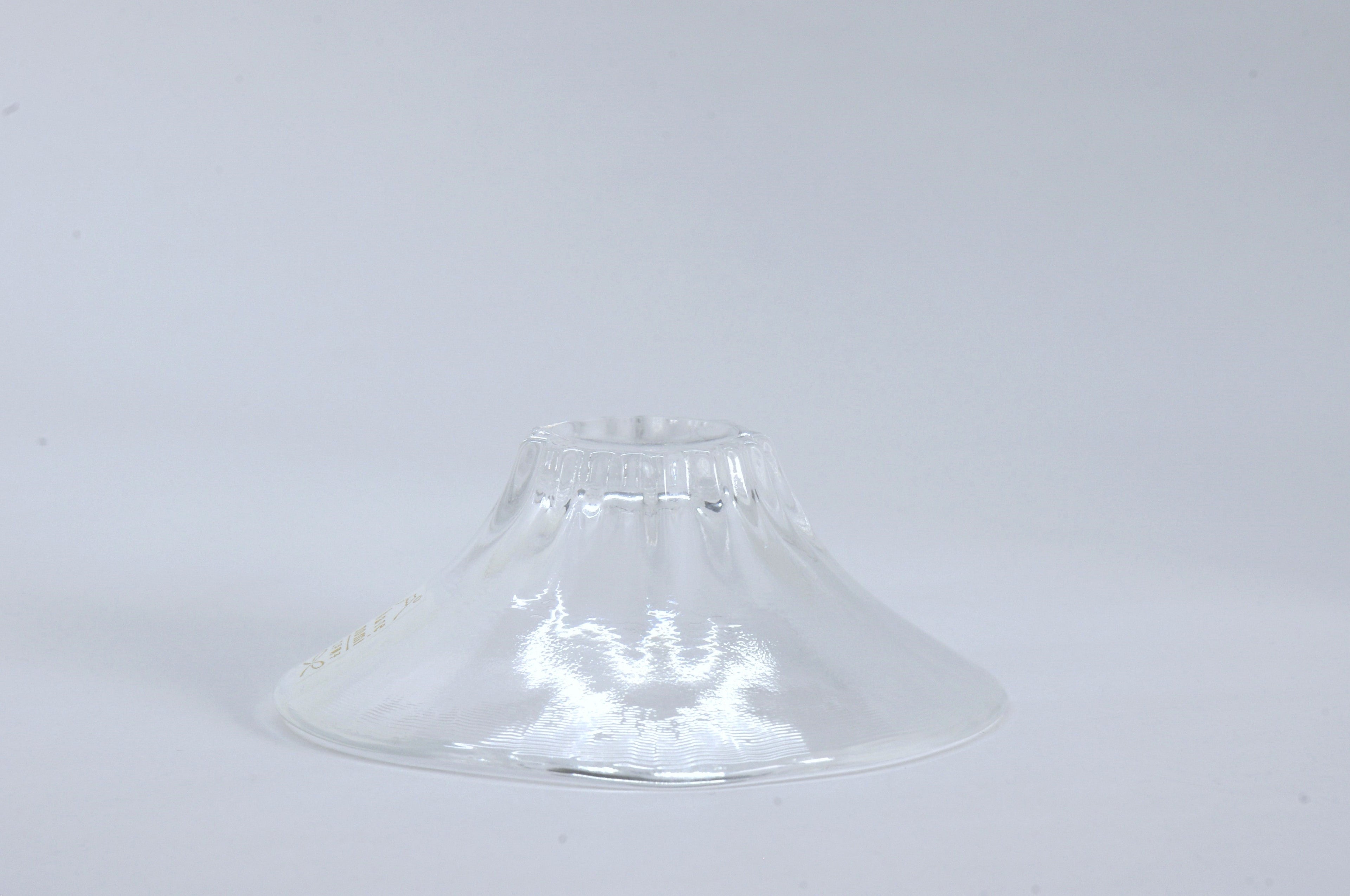 Glass Mt. Fuji Motif Sake Cup by Ishizuka-glass