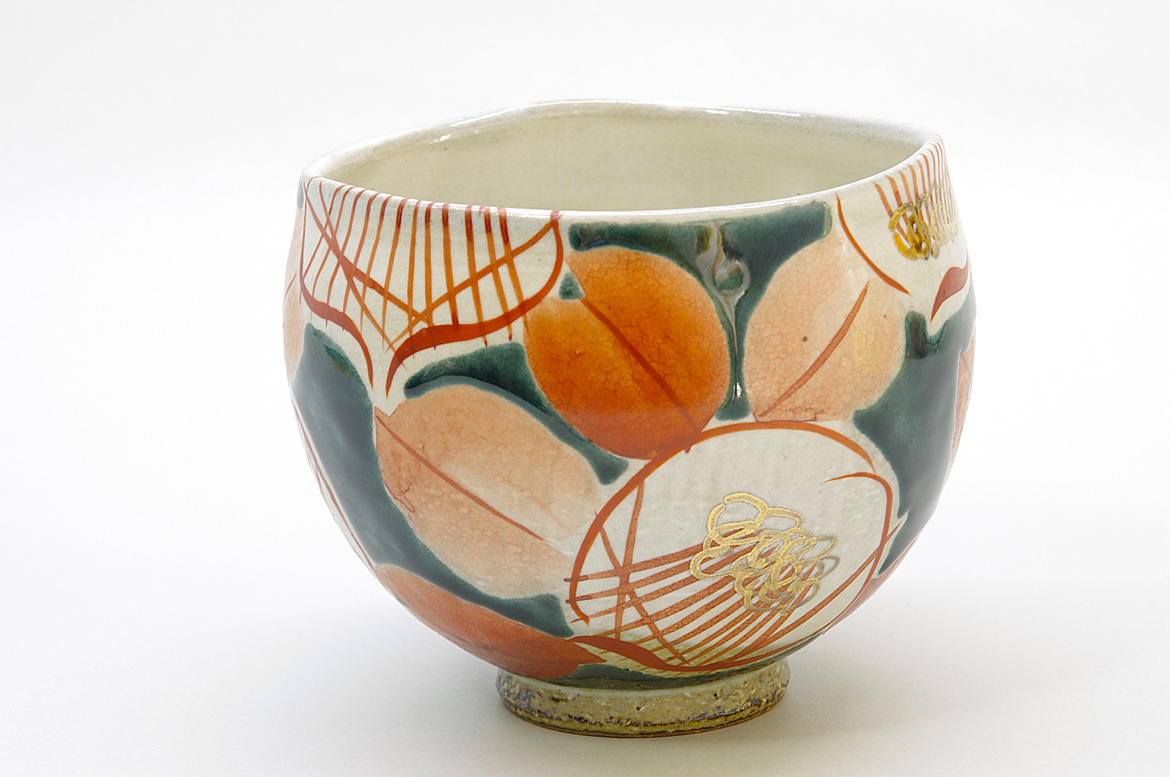 Earthenware Teacup in Kutani Ware, Ippuku Wan