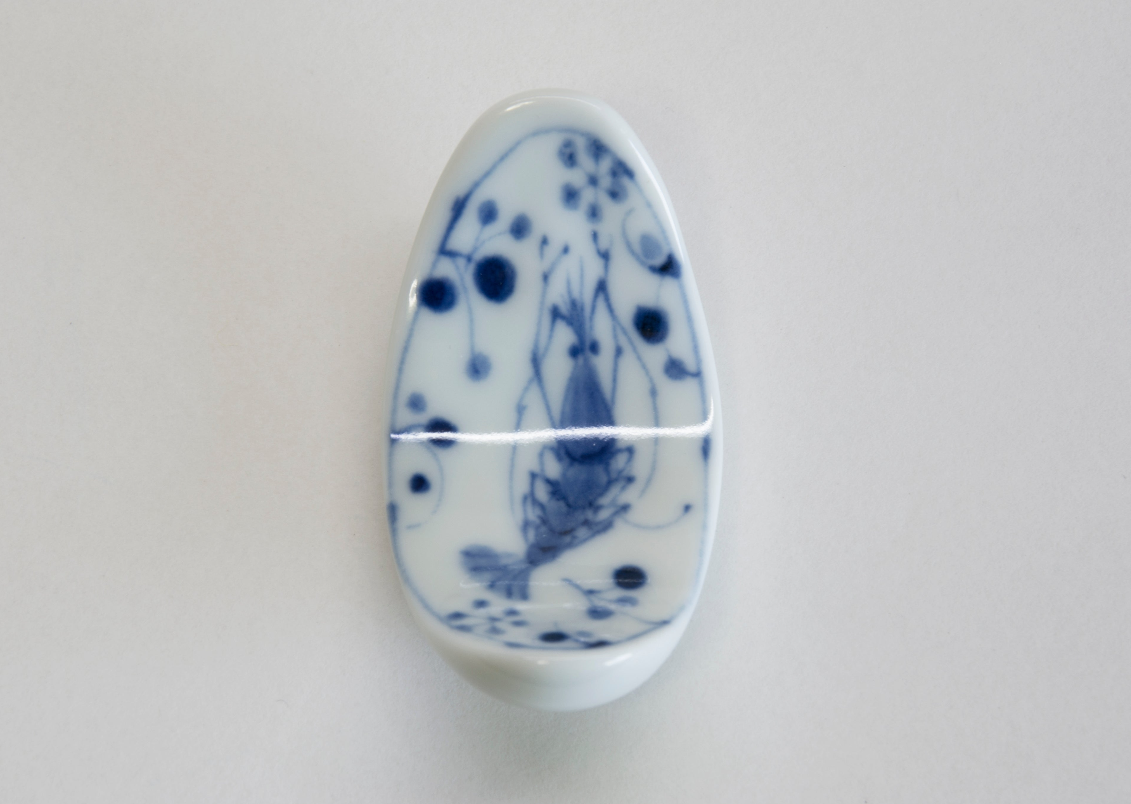Porcelain Chopstick Rest Oval Koimari-sh by Airindoh  ★FREE SHIPPING