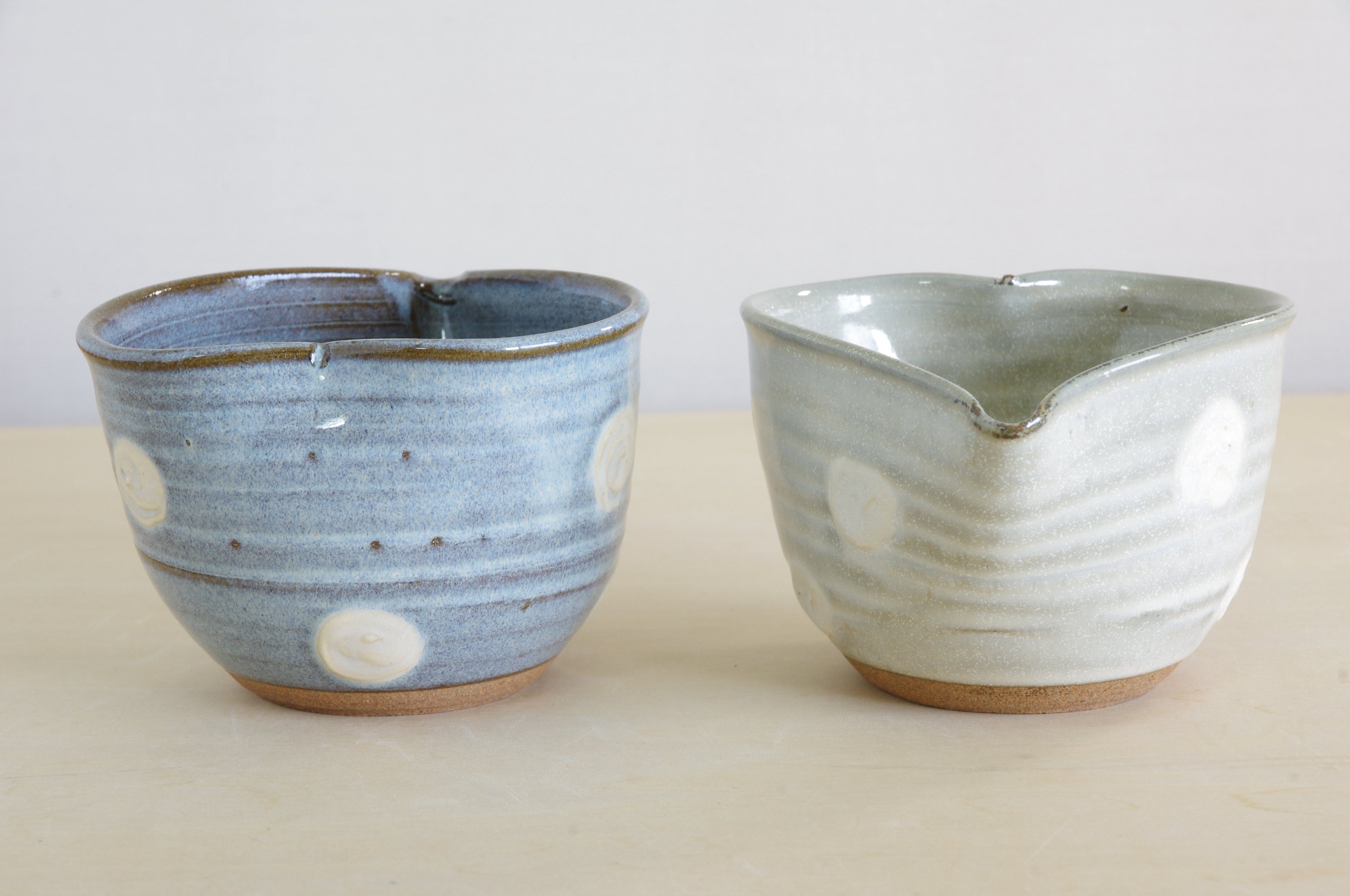 Earthenware Spout Bowl Shaped a Heart by Shoyo-gama