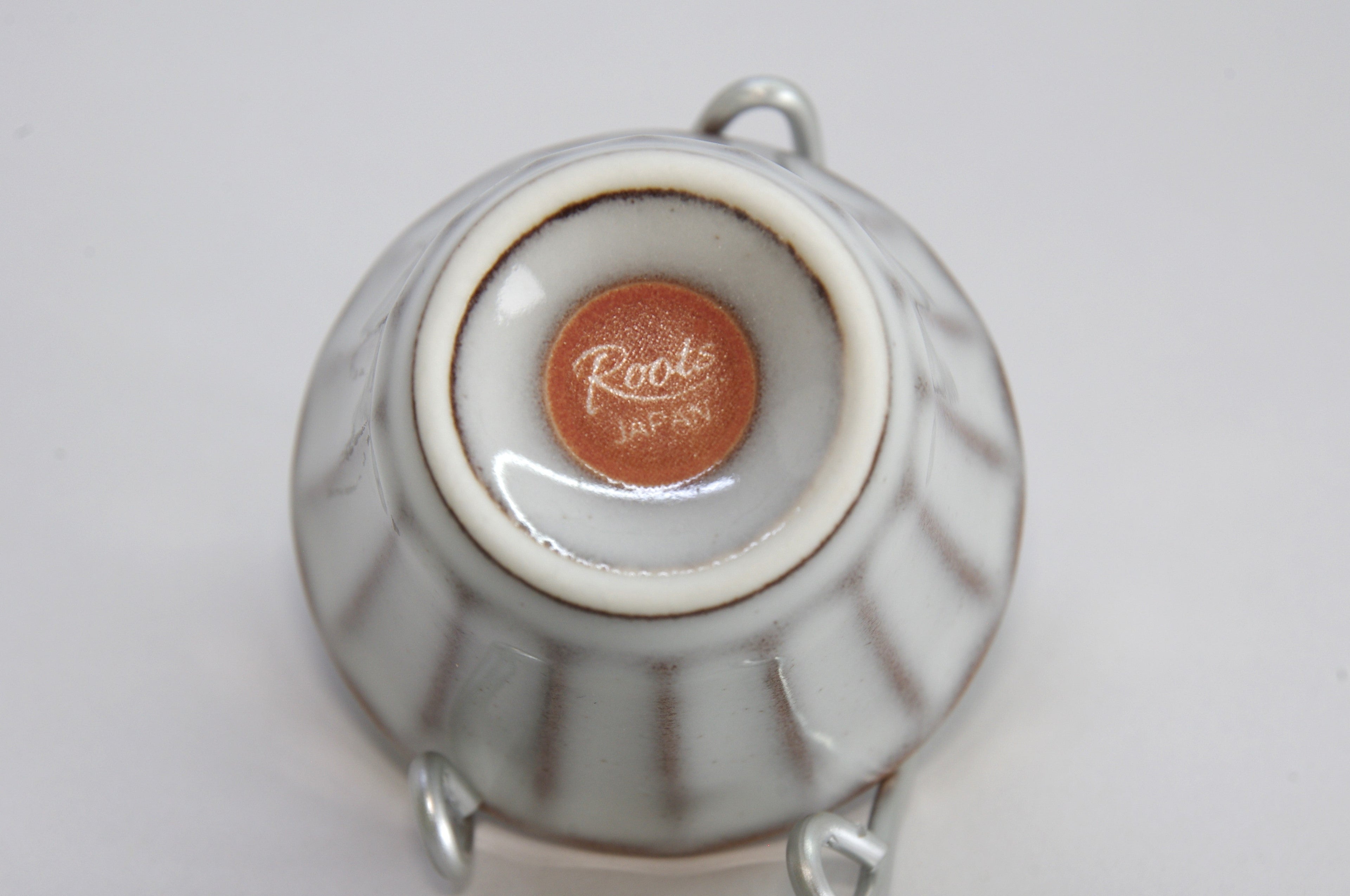 White Glossy Porcelain Tokkuri and Ochoko by Roots Japan