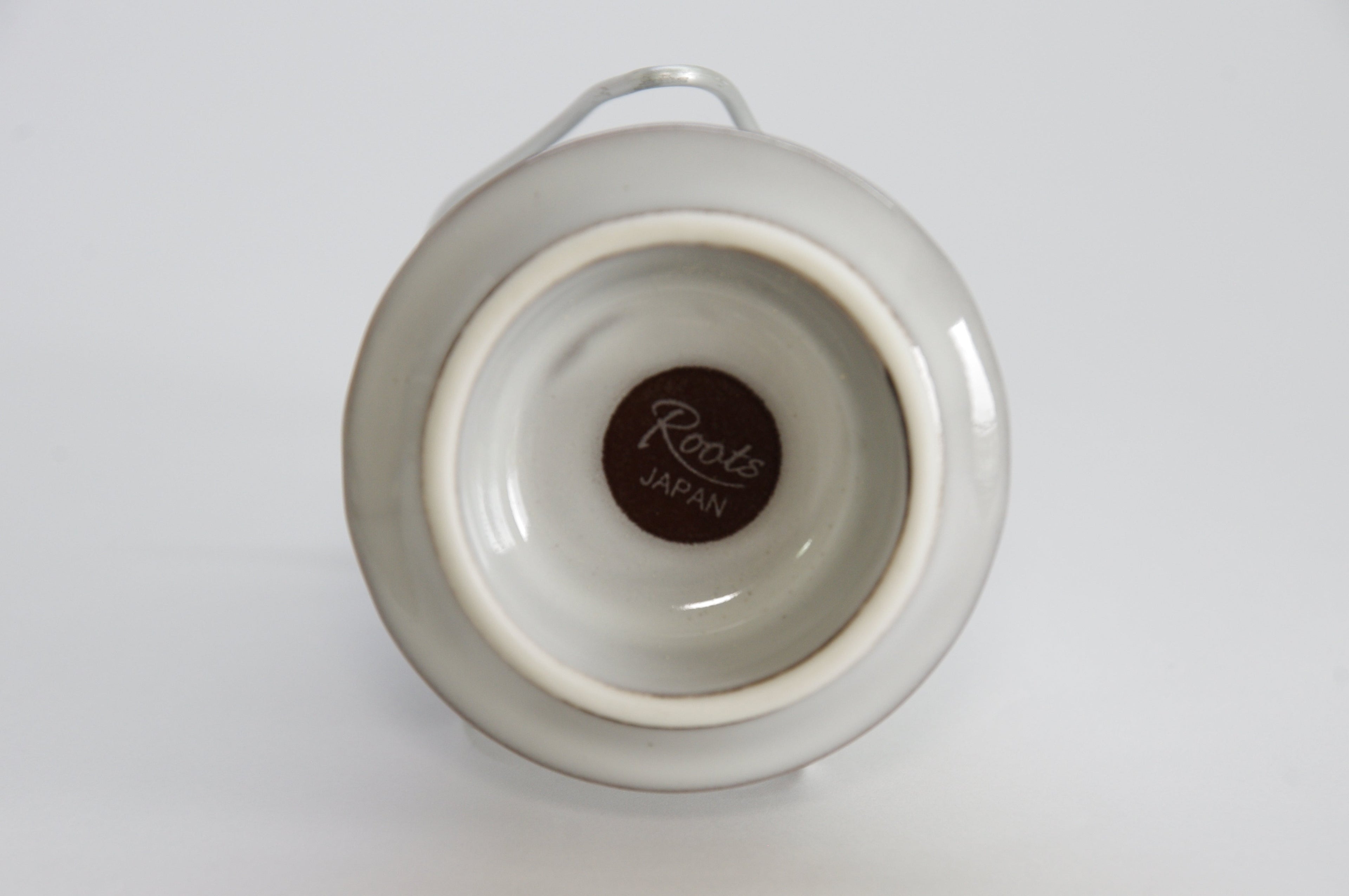 White Glossy Porcelain Tokkuri and Ochoko by Roots Japan