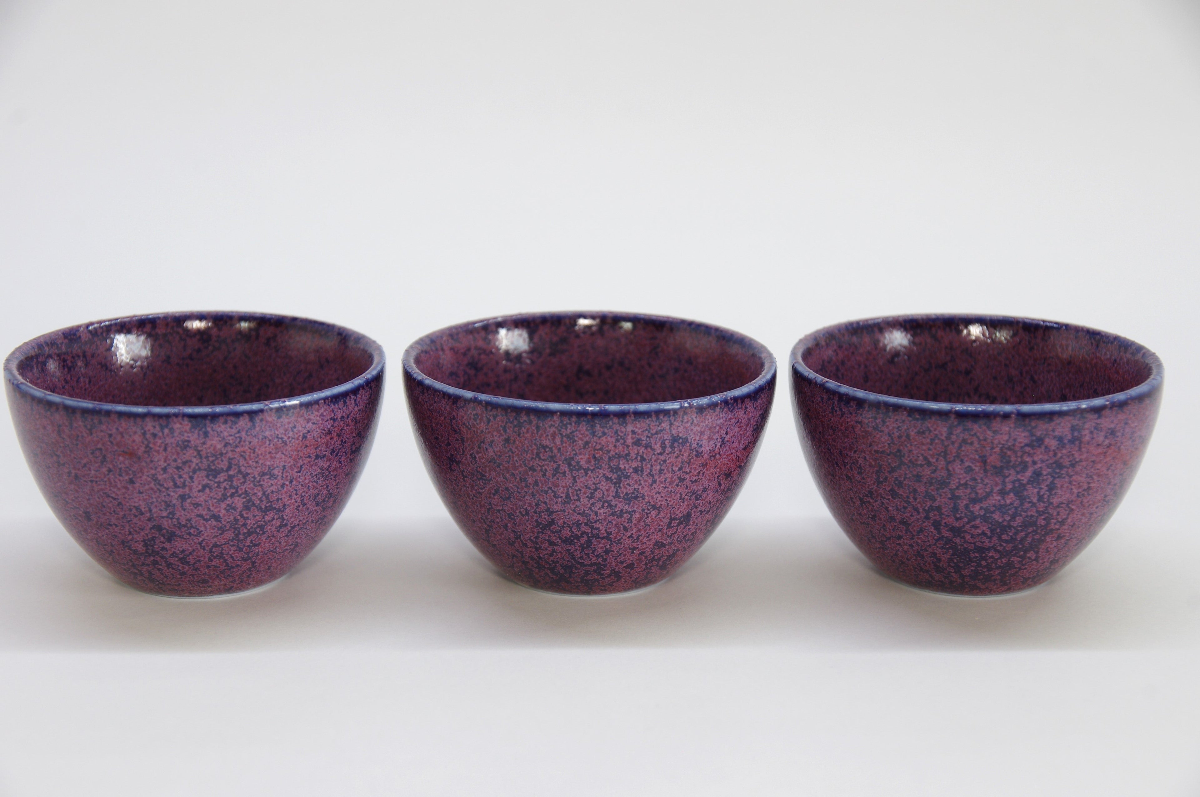 Purple Porcelain Tokkuri and Ochoko by Kohyo