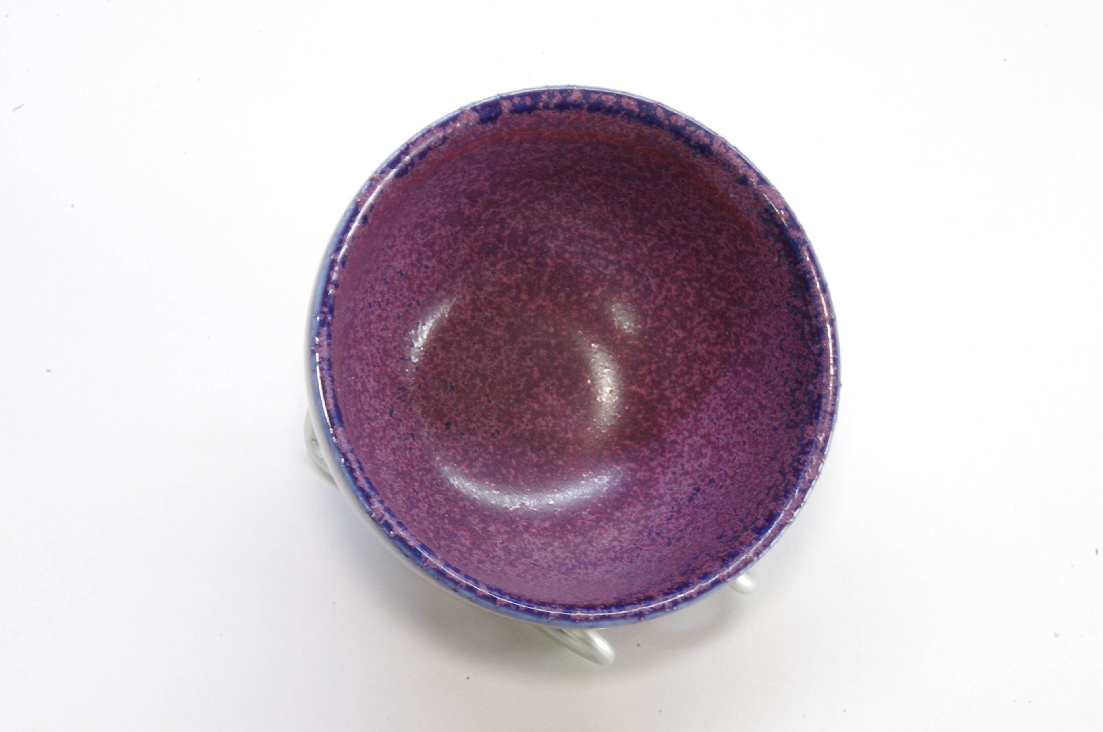 Purple Porcelain Tokkuri and Ochoko by Kohyo