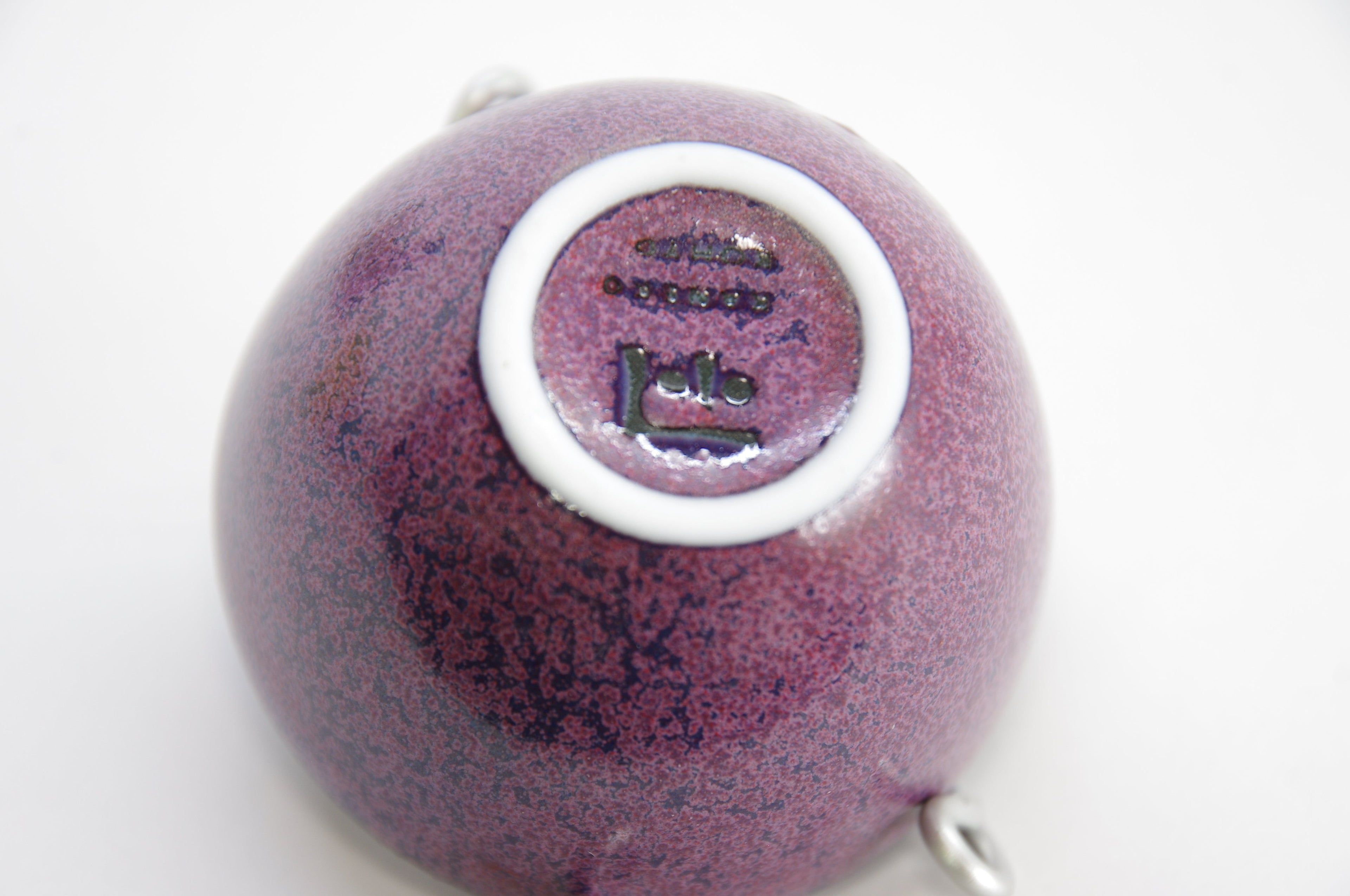 Purple Porcelain Tokkuri and Ochoko by Kohyo