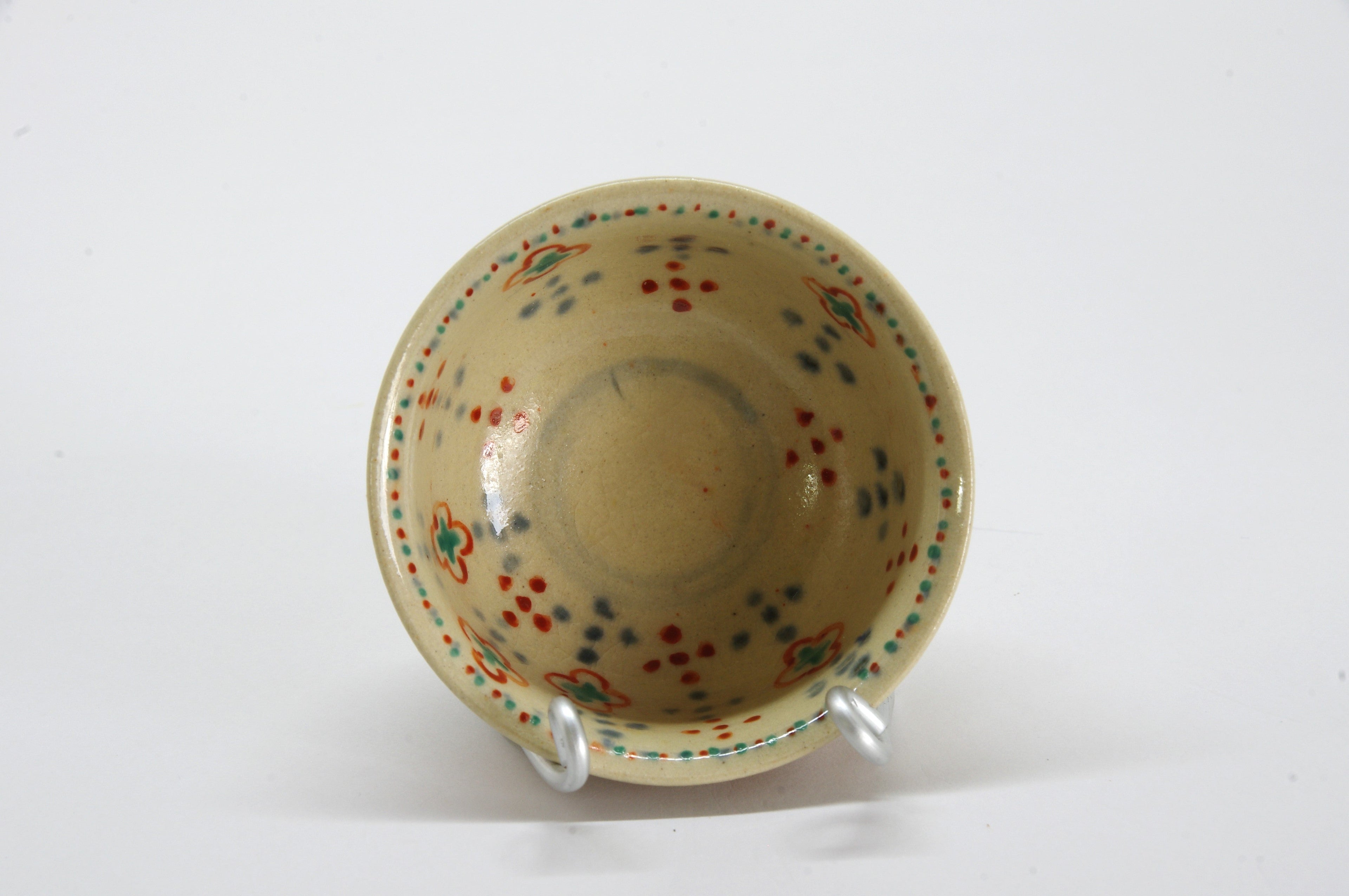 Vermillion Porcelain Sake Cup in AnnanStyle by Yuki Ando