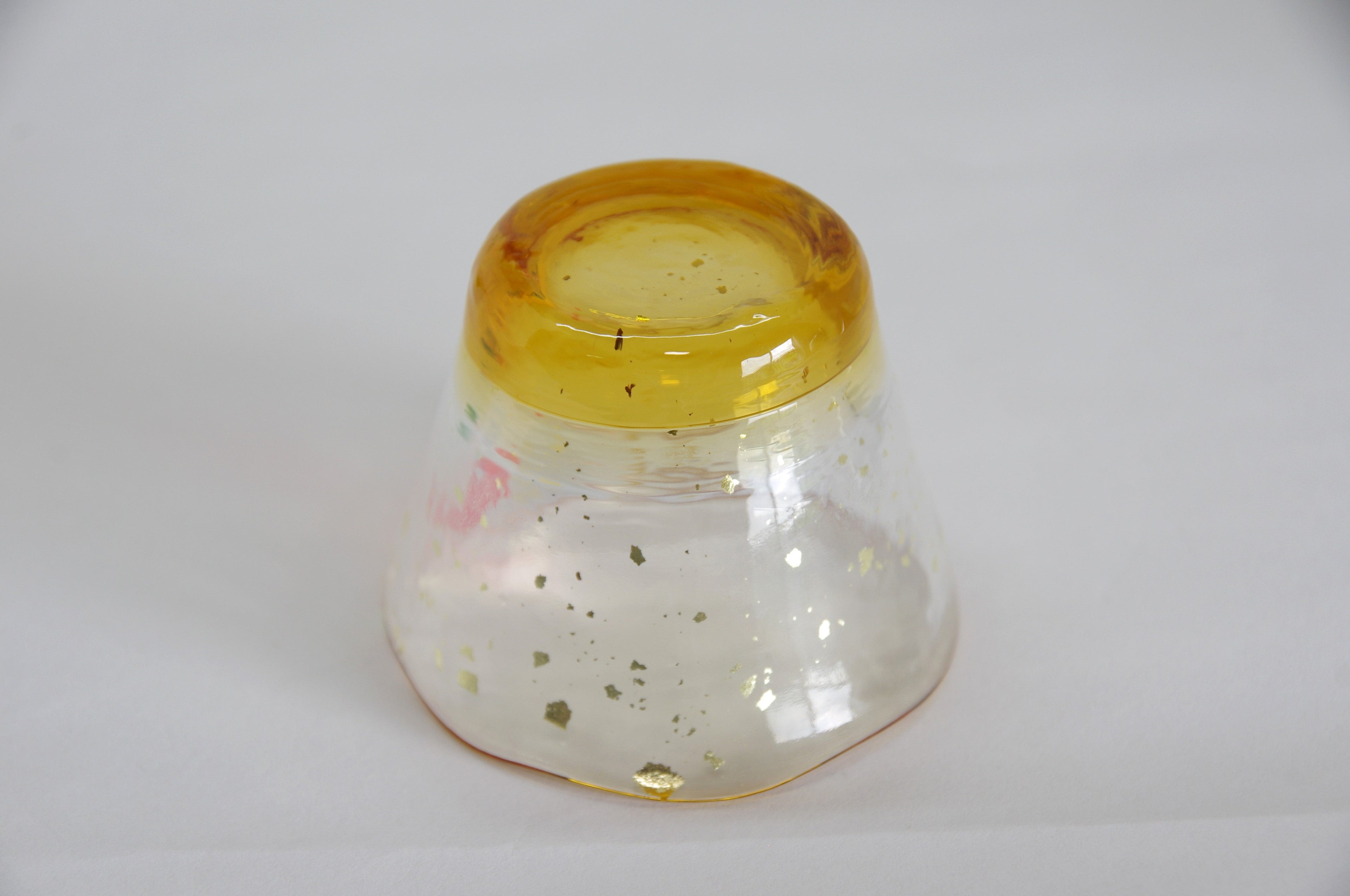 Glass Sake Cup in Five Colors in Tsugaru Vidro Style