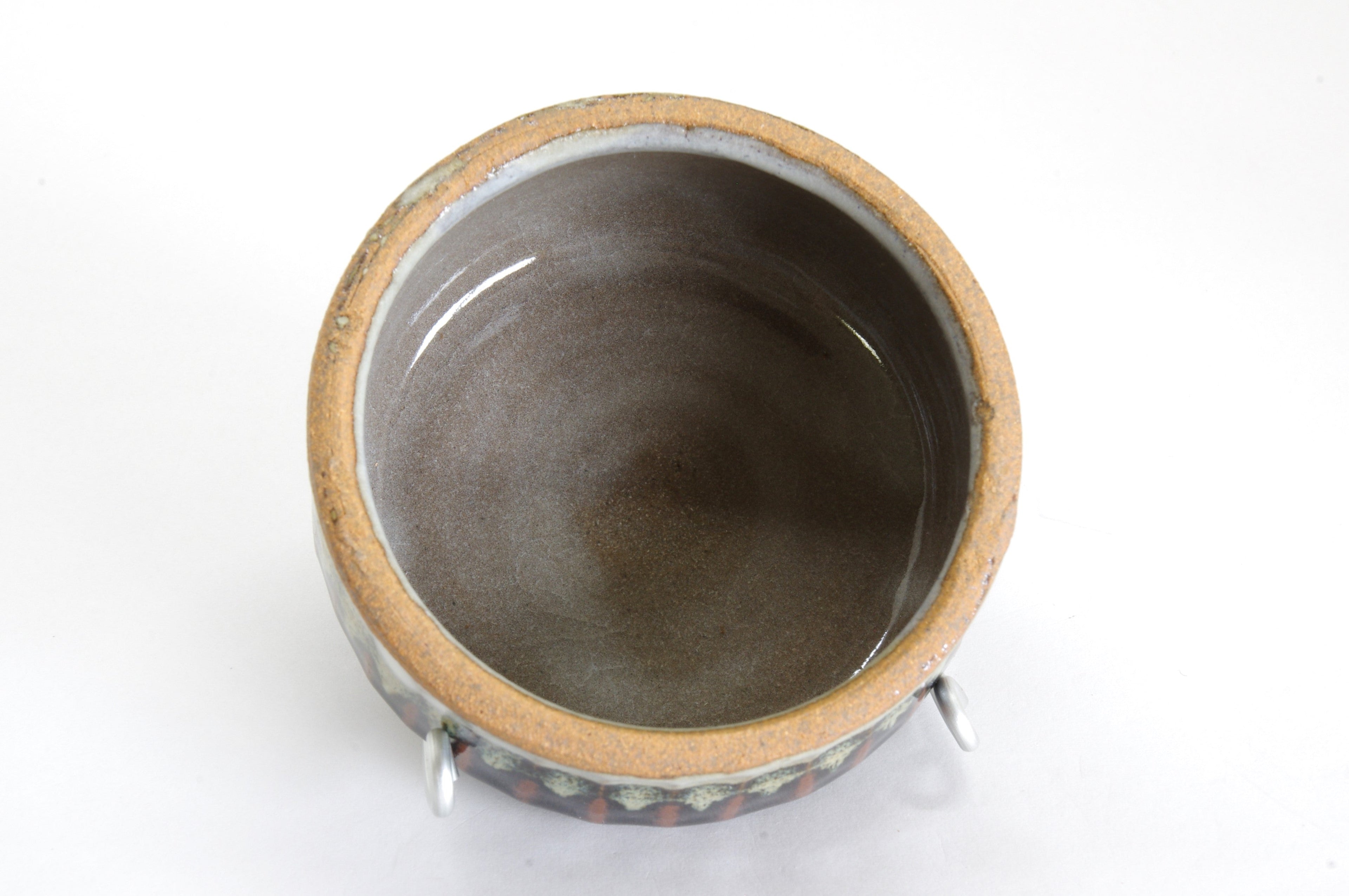 Small Earthenware Jar with a Lid by Toshihiko-gama