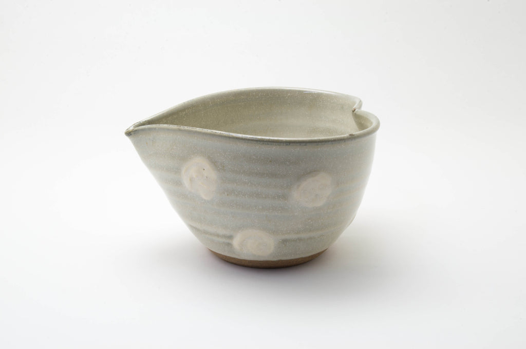 Earthenware Spout Bowl Shaped a Heart by Shoyo-gama