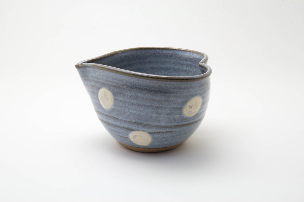 Earthenware Spout Bowl Shaped a Heart by Shoyo-gama