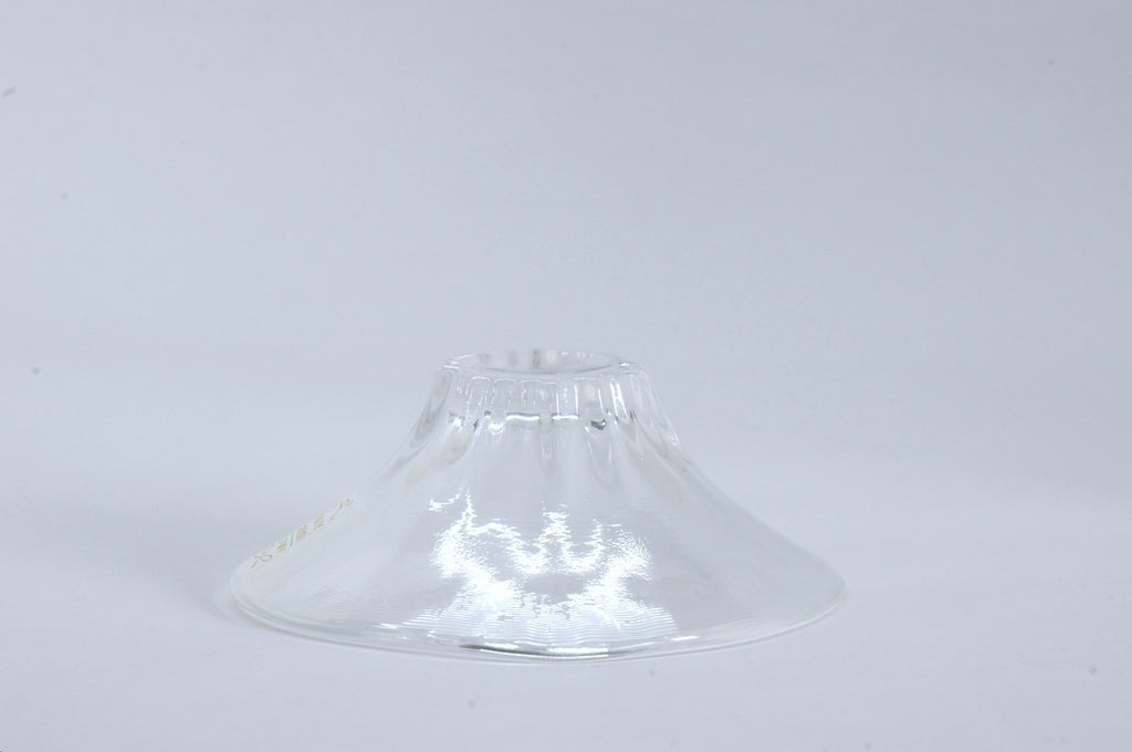 Glass Mt. Fuji Motif Sake Cup by Ishizuka-glass