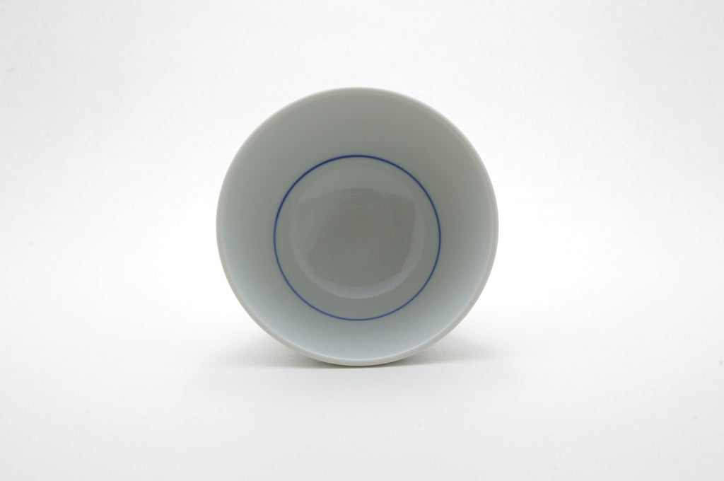 Porcelain Plaid Rice Bowl in Two Colors by Baizan-gama