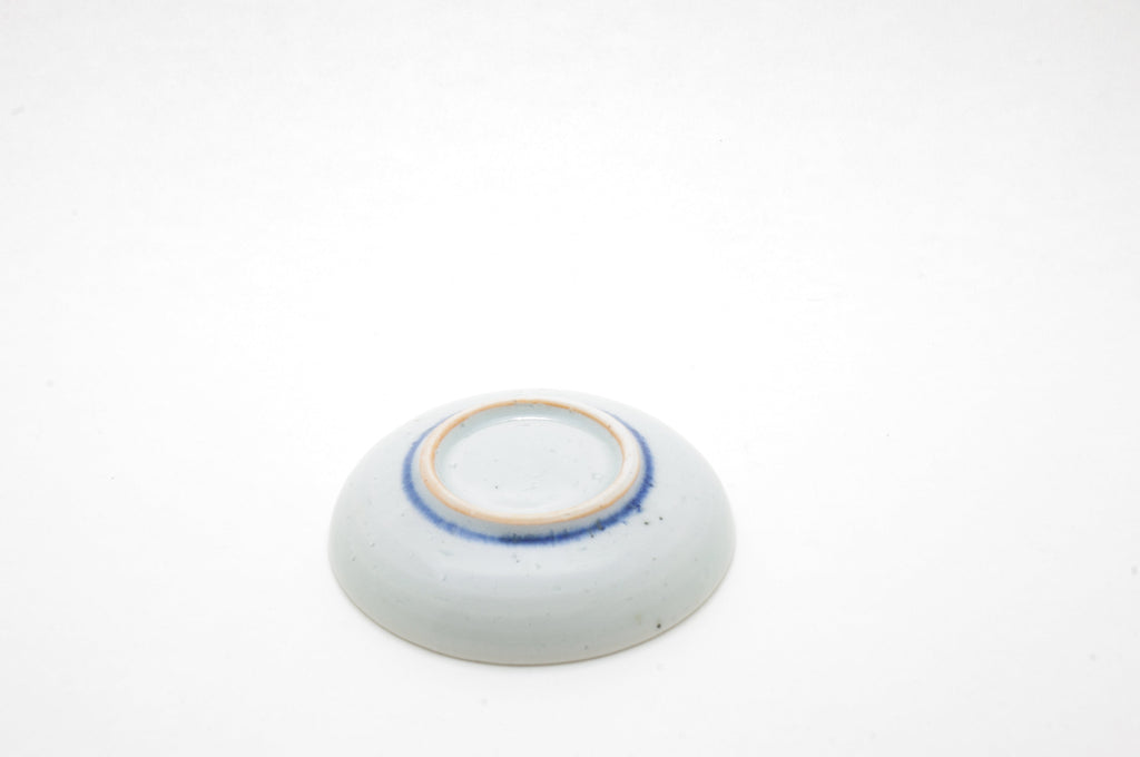 [set] Porcelain of Sake Cup and Plate by Nakata-gama