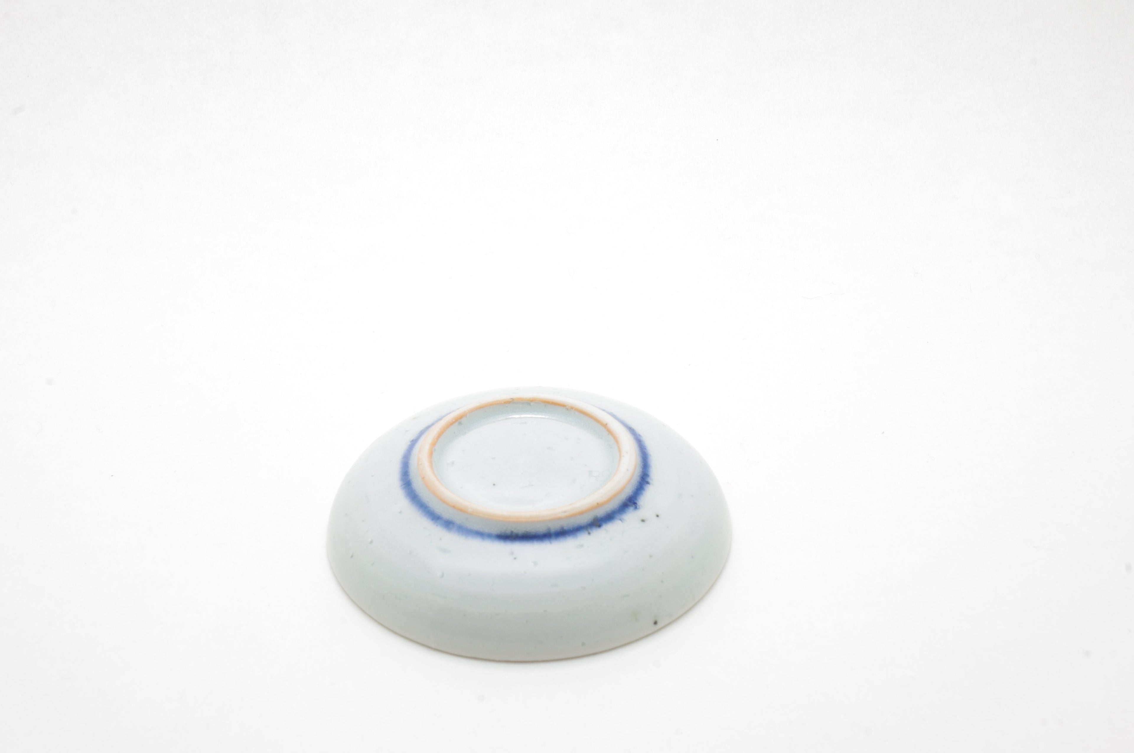 [set] Porcelain of Sake Cup and Plate by Nakata-gama