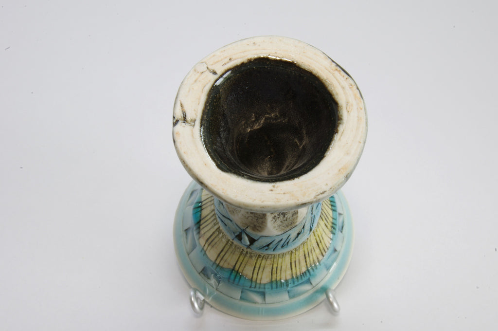 Stem Ware Porcelain Sake Cup by Hayashi Hideki