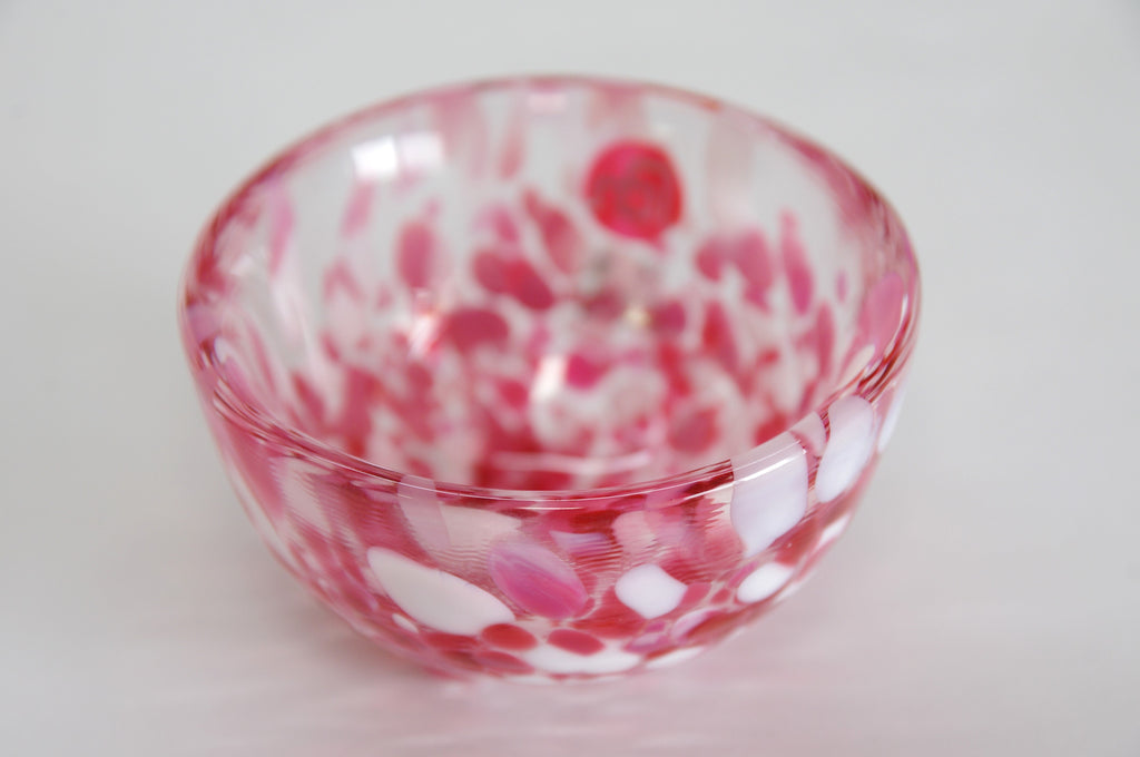 Glass Sake Cup in Five Colors in Tsugaru Vidro Style