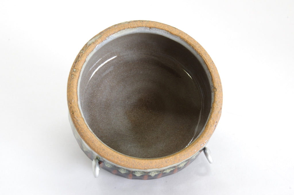 Small Earthenware Jar with a Lid by Toshihiko-gama